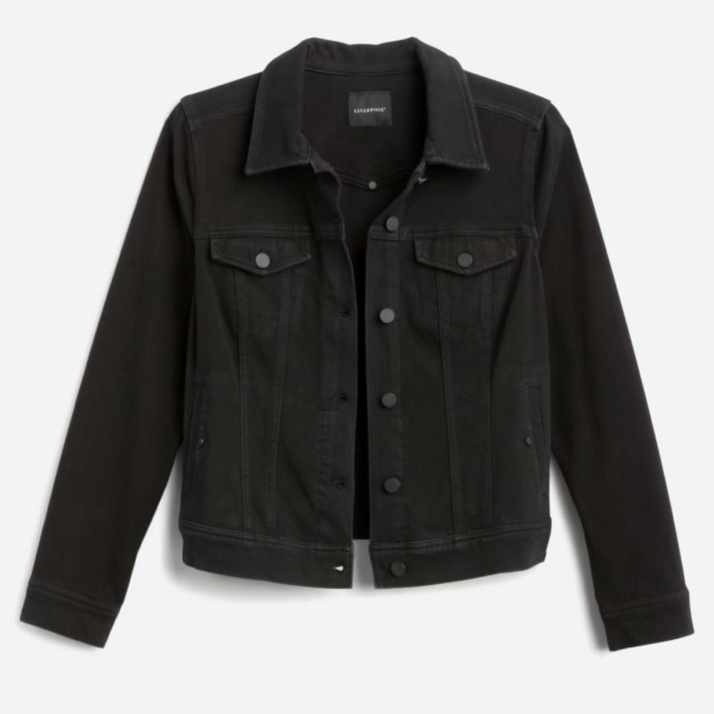 Liverpool Kolten Denim Black Jacket size XXL